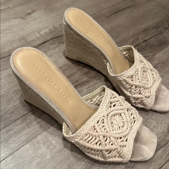 Veronica Beard Women Ezrah Macrame Espadrille Wedge - Picture 4 of 6